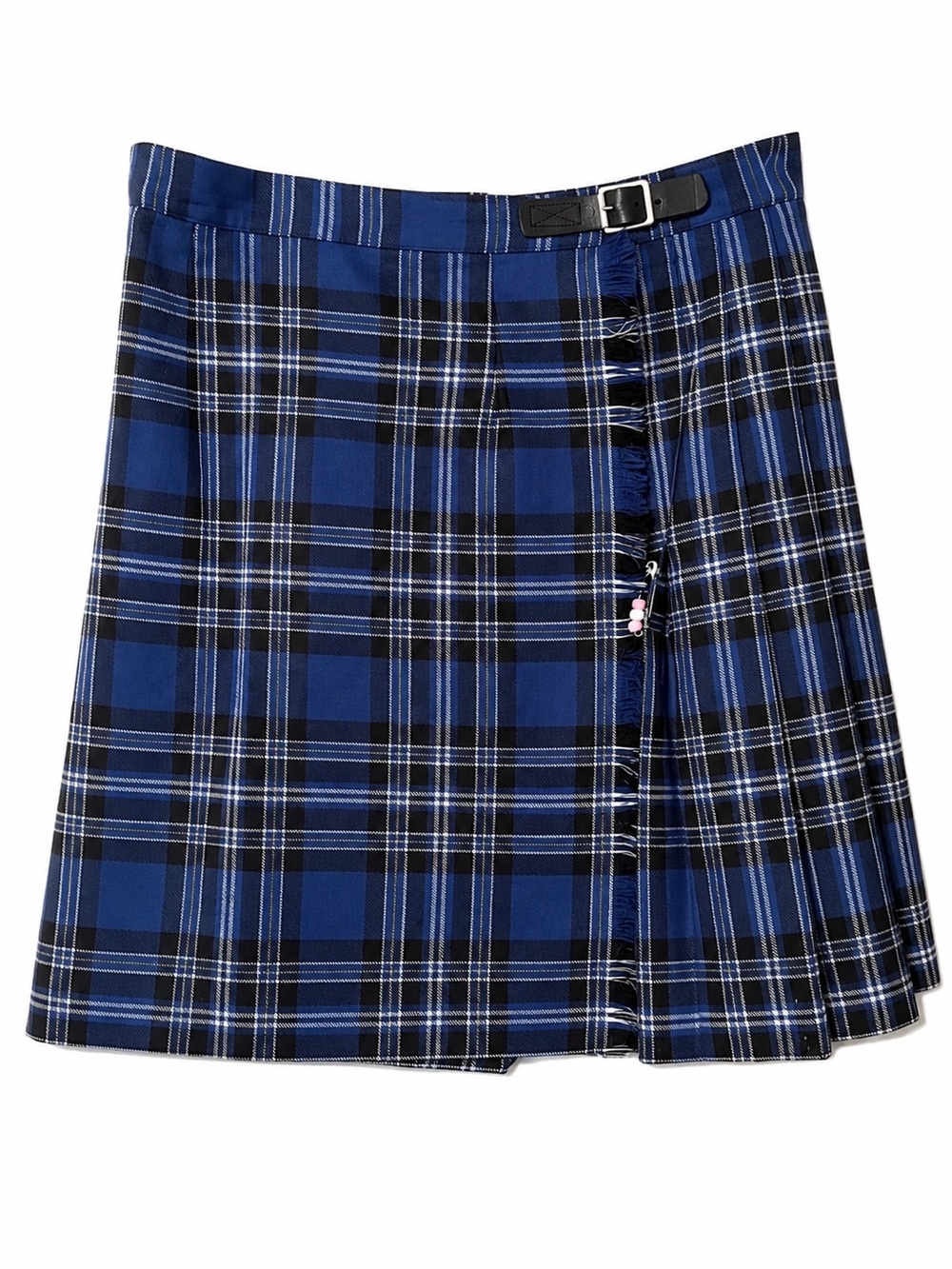 Vintage McCarthy Plaid Kilt Skirt Screen Worn Interview With the Vampire M Blue